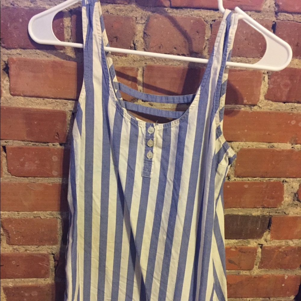 Blue and White Stripe Dress